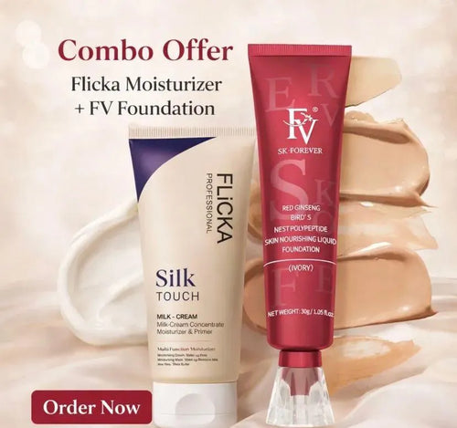 2 in 1 Bundle | Flicka Silk Touch Milk Cream & FV Foundation