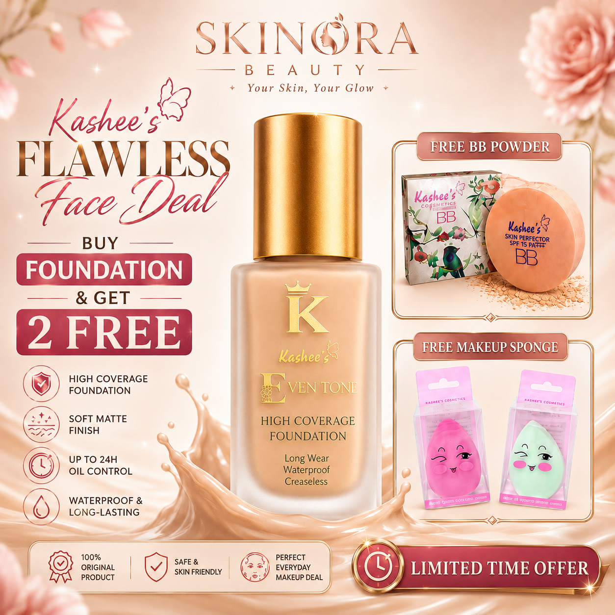 Kashee's 3 in 1 Makeup Deal