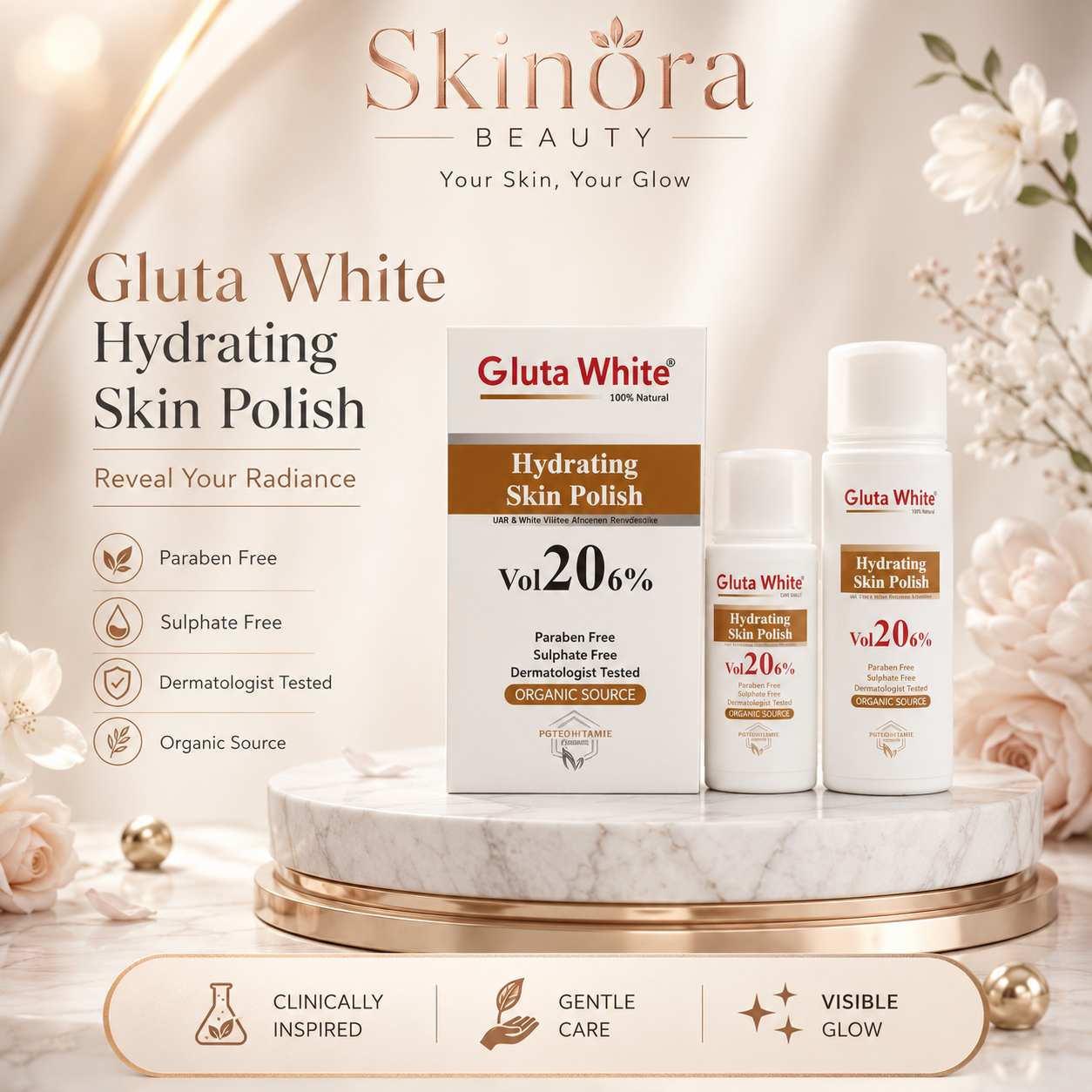 Gluta White Hydrating Skin Polish (Vol 20 / 6%)