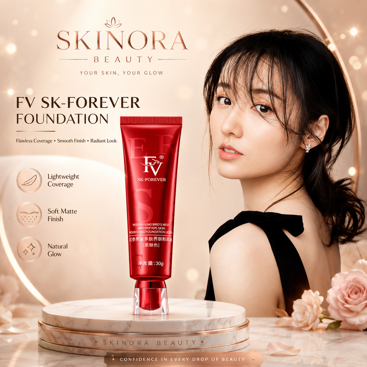 FV Skin Liquid Foundation Full Coverage Formula!