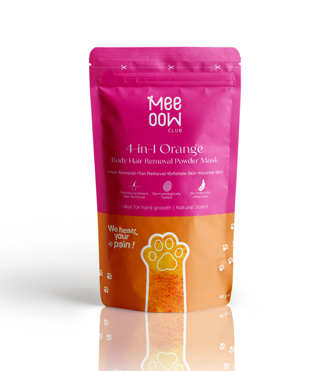 BUY 1 GET 1 FREE! 4-in-1 Orange Body Hair Removal Wax Powder Mask